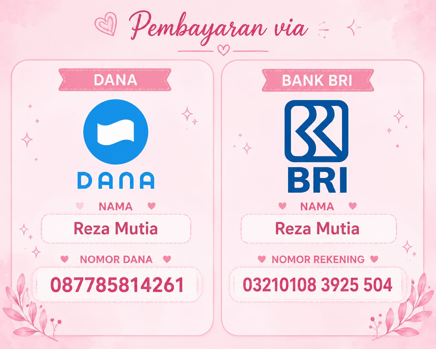 Metode Pembayaran Reza Beauty