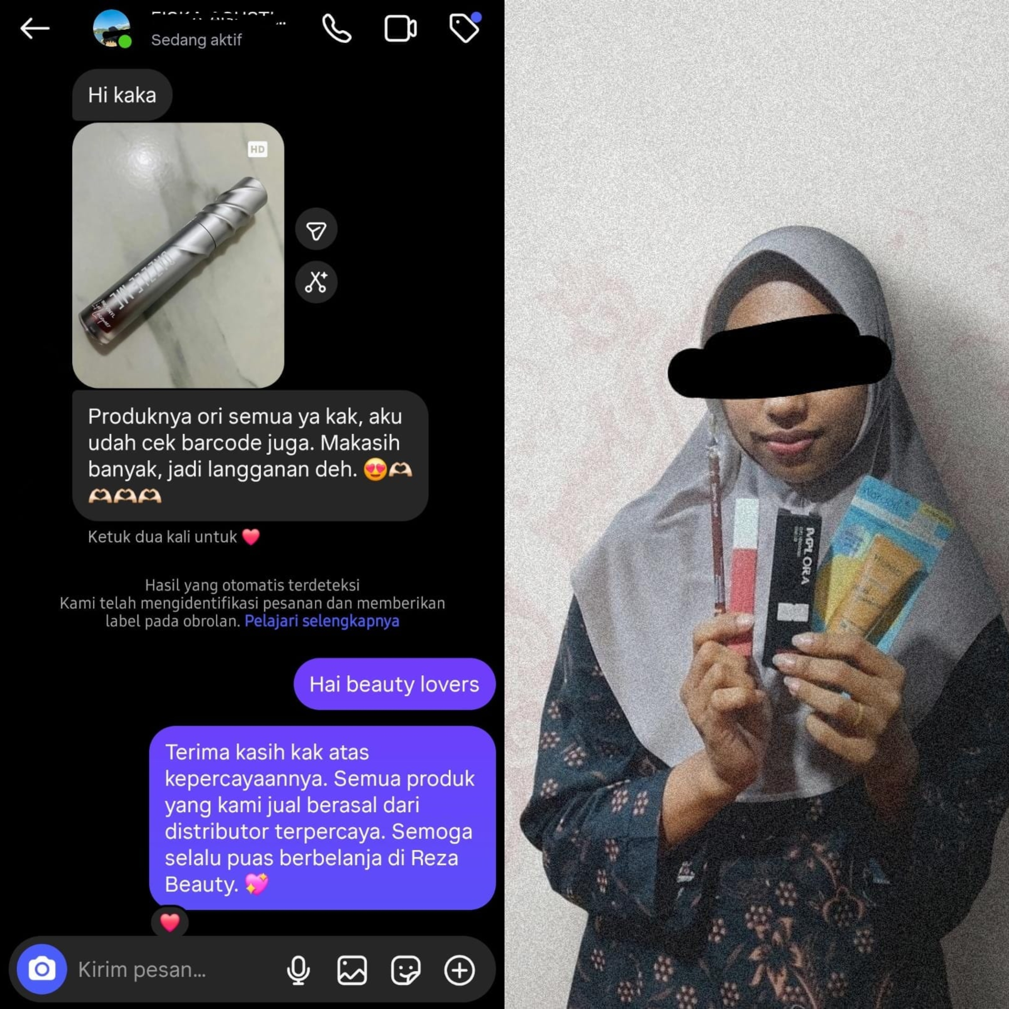 Testimoni Pelanggan Reza Beauty
